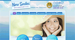 Desktop Screenshot of newsmilesortho.com